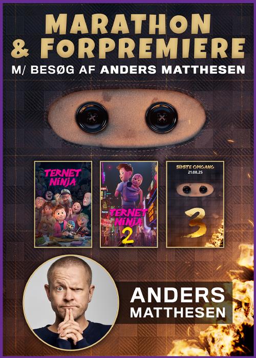 Ternet Ninja maraton med besøg af Anders Matthesen
